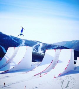 Lloyd Wallace at the Lake Beida World Cup competition