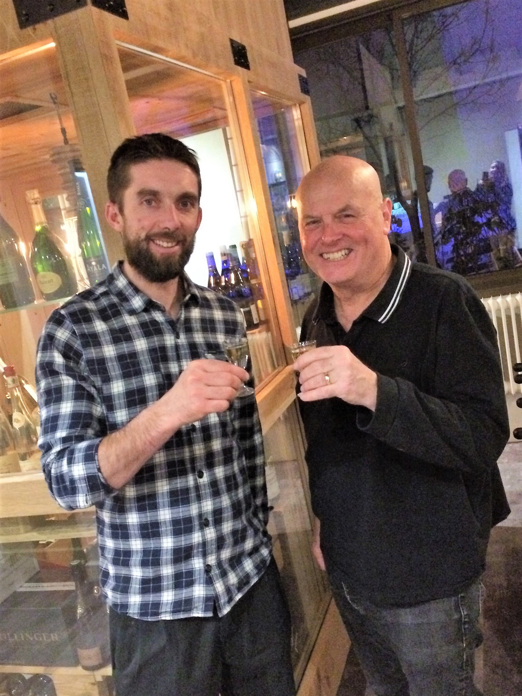 Tasty new restaurant in Les Deux Alpes Helena pic of me with chef