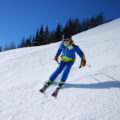 Skier and Snowboarder