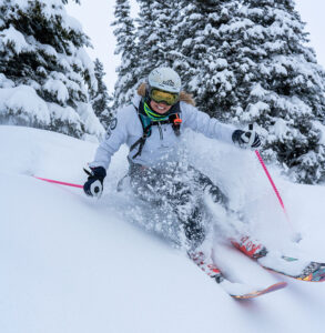 Skier and Snowboarder