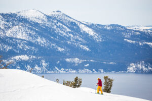 Skier and Snowboarder