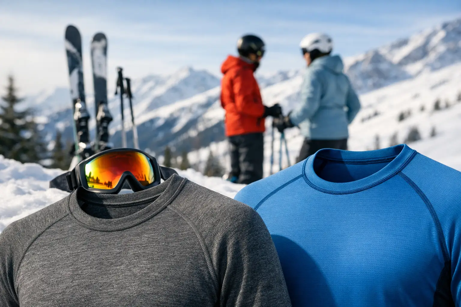 Merino Versus Synthetic Base Layers for Skiers