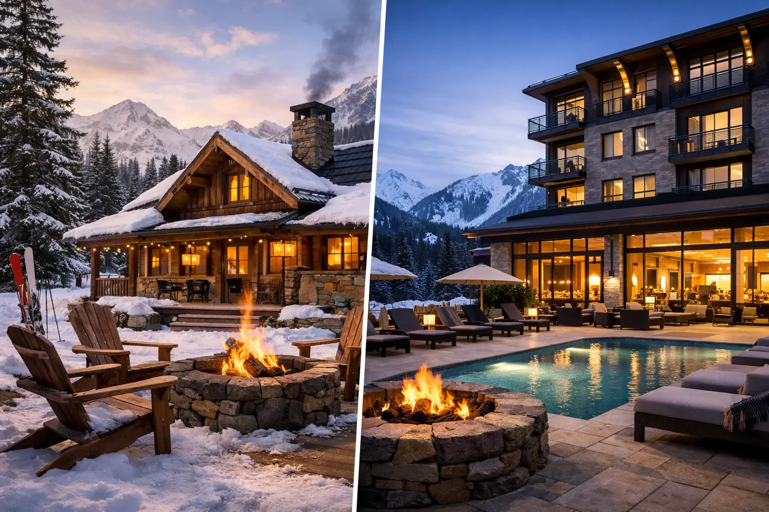 Ski Lodge vs Hotel for Your Next Ski Trip